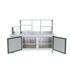 Stainless Steel Display Table Milk Tea Counter Design /Sweet Shop Counter Design