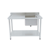 Stainless Steel Single Bowl Washing Table