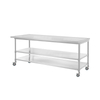 Manufacturer Custom Stainless Steel Table With Casters Work Tables 