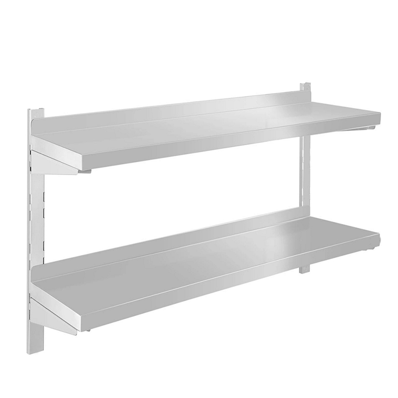Two Layers of Wall Shelf Buy Commercial stainless steel wall frame