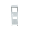 Kitchen Stainless Steel Plate 3 Tiers Rack Commercial Storage Square Tube Shelf