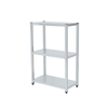 Kitchen Stainless Steel Plate 3 Tiers Rack Commercial Storage Square Tube Shelf
