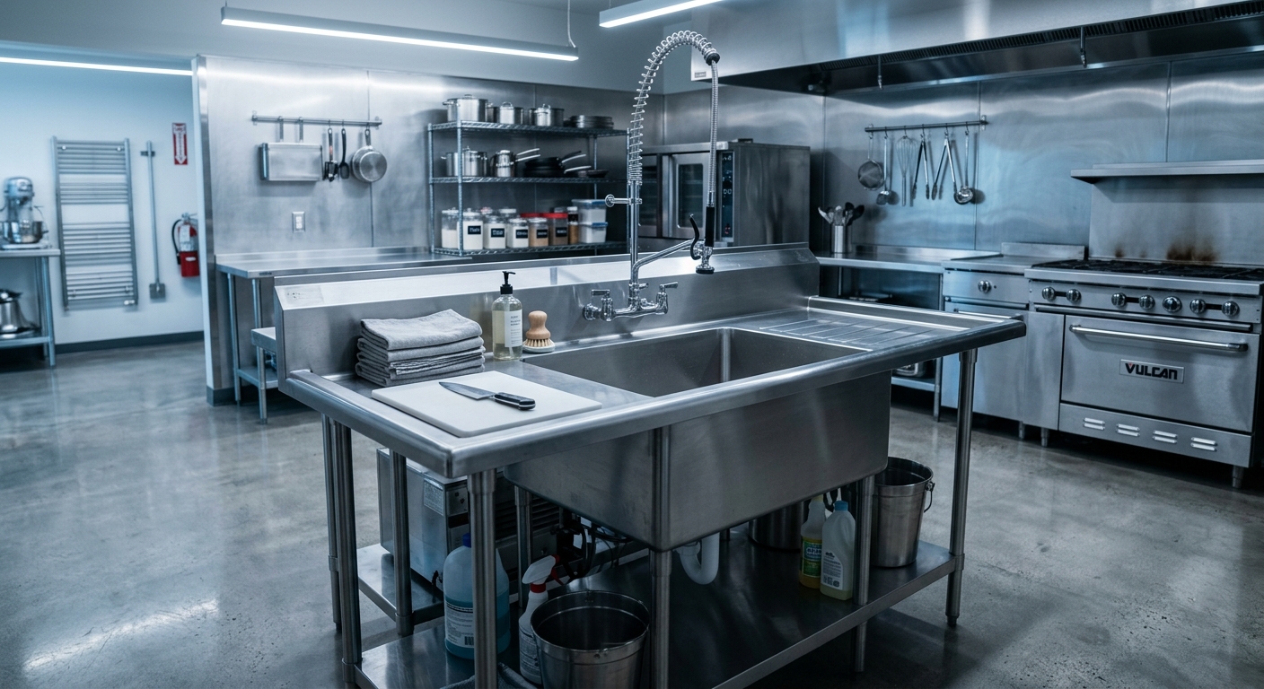 stainless steel sink tables